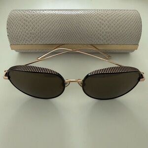 Jimmy Choo Gold and Black Sunglasses